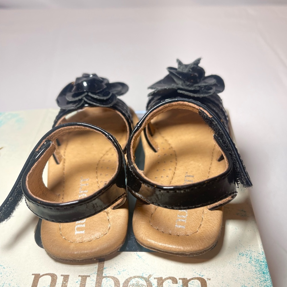 Nuborn Dahlia Sandal Black Patent Leather Size 3M - Picture 7 of 9
